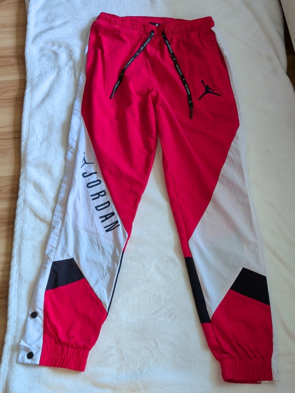 Jordan Red and White Boys' Track Pants